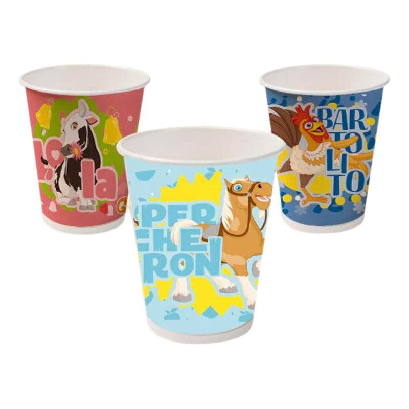 Vasos La Granja De Zenón 6pcs Para Cumpleaños Party Express - Louicid