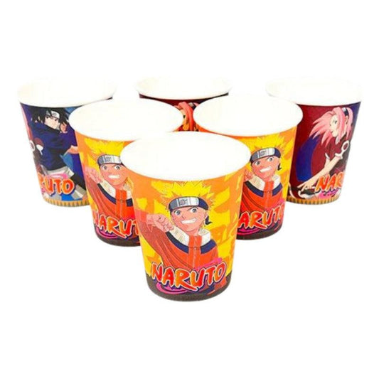 Pack 6 Vasos Polipapel Naruto Para Cumpleaños Party Express - Louicid