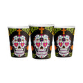 Set 6 Vasos Papel Catrina 270cc Para Halloween Big Party - Louicid