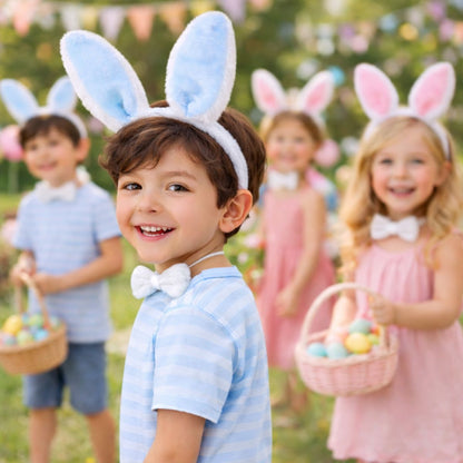 Set Conejo Fiesta Pascua Celeste 3 Piezas - Louicid