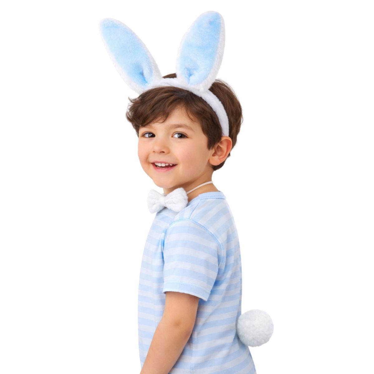 Set Conejo Pascua Celeste 3 Piezas Niño - Louicid