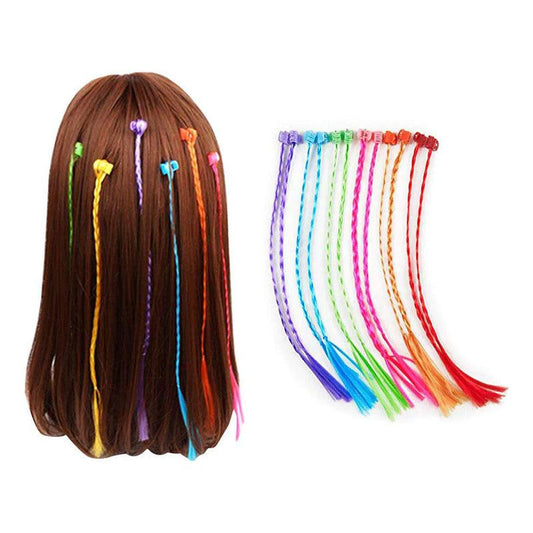 Set De 6 Mechas De Colores Trencitas Para El Cabello - Louicid