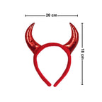 Set Diabla 3 Piezas Niña Cintillo Rojo Medidas - Louicid