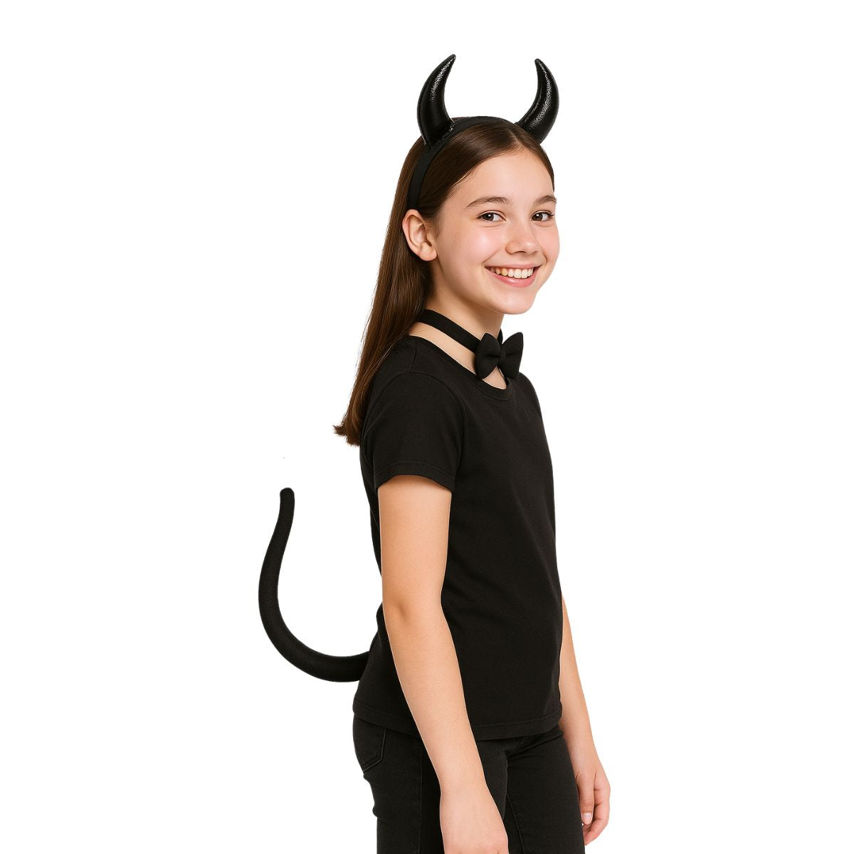 Set Diabla 3 Piezas Niña Negro - Louicid