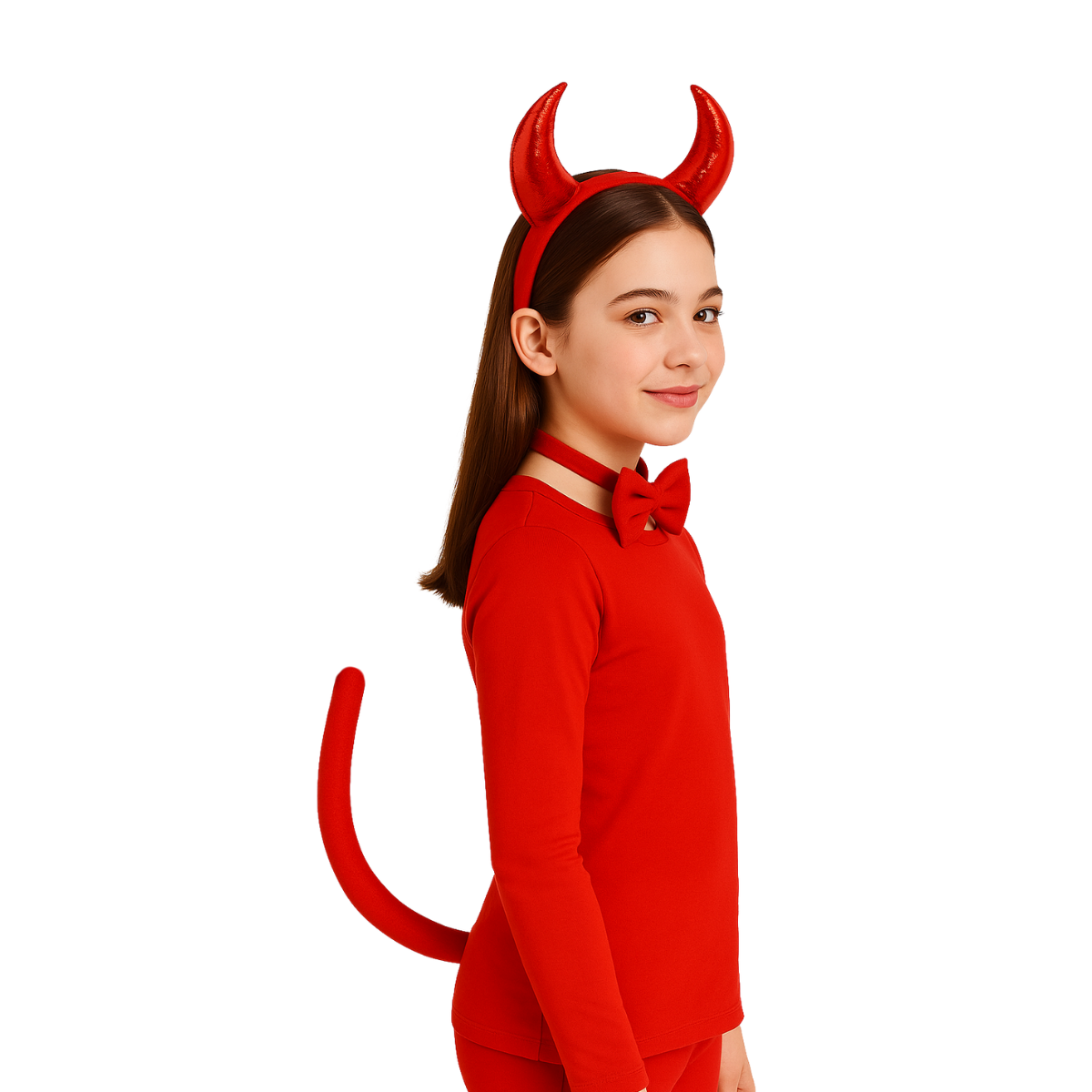 Set Diabla 3 Piezas Niña Rojo - Louicid