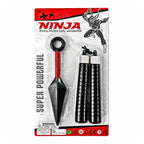 Set Kunai Y Linchaco Accesorios Para Disfraz Ninja Infantil - Louicid