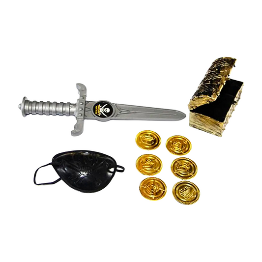 Set Pirata Con Cuchillo Y Tesoro
