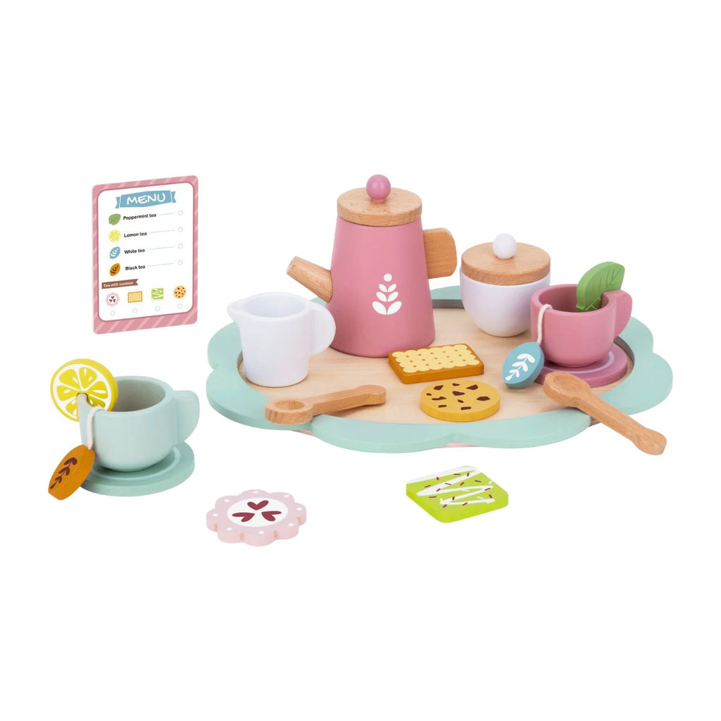 Set de Té de Madera para Niños 21 Piezas - Louicid