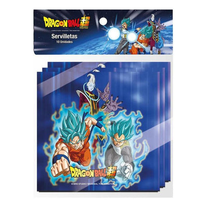 Set 10 Servilletas Dragon Ball Super Para Cumpleaños Infantil - Louicid