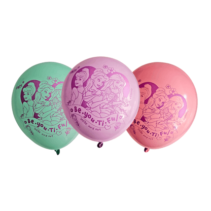 Set 12 Globos Látex Princesas Disney Para Cumpleaños - Louicid