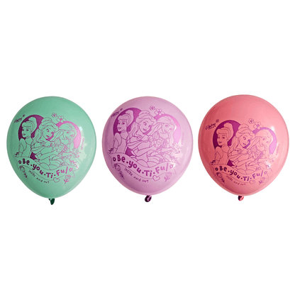 Set 12 Globos Látex Princesas Disney Para Cumpleaños - Louicid