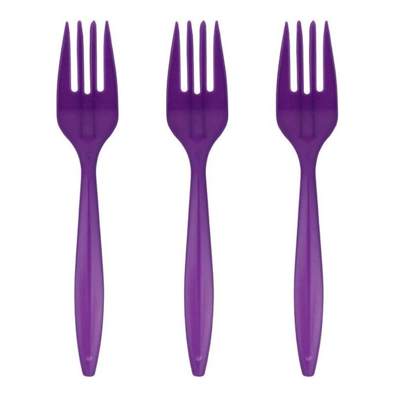 Set 20 Tenedores Plástico Desechable Para Celebraciones - Louicid