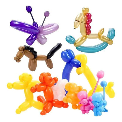 Set 25 Globos Largos Moldeables Para Fiestas Y Globoflexia - Louicid