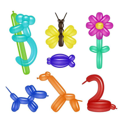 Set 25 Globos Largos Moldeables Para Fiestas Y Globoflexia - Louicid