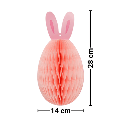 Set 3 Guirnalda Huevos Panal De 28cm Decoración Para Pascua - Louicid