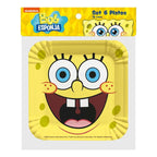 Set 6 Platos Cartón Bob Esponja 18cm Para Cumpleaños - Louicid