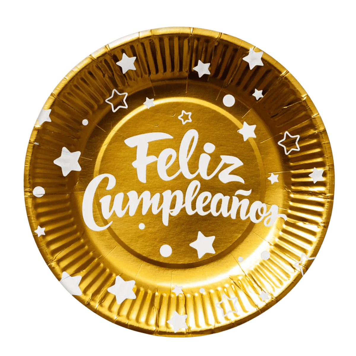 Set 6 Platos Cartón Feliz Cumpleaños 18cm Para Celebraciones - Louicid