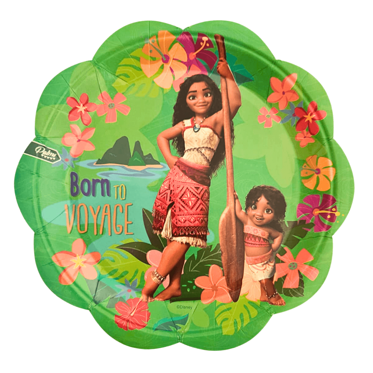 Set 6 Platos Cartón Moana Para Cumpleaños - Louicid