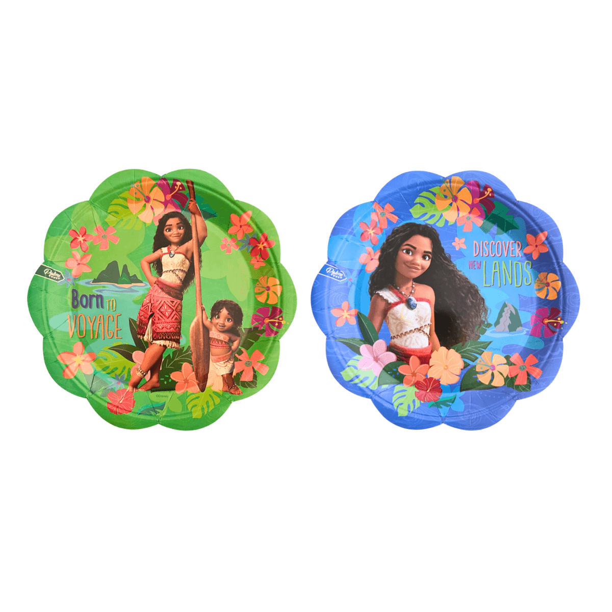 Set 6 Platos Cartón Moana Para Cumpleaños - Louicid