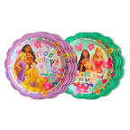 Set 6 Platos Cartón Princesas Disney Para Cumpleaños - Louicid