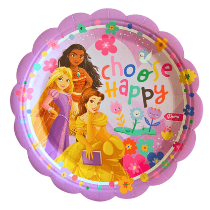 Set 6 Platos Cartón Princesas Disney Para Cumpleaños - Louicid