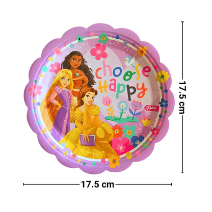Set 6 Platos Cartón Princesas Disney Para Cumpleaños - Louicid