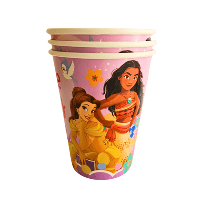 Set 6 Vasos Princesas Disney De 355cc Para Cumpleaños - Louicid