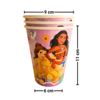 Set 6 Vasos Princesas Disney De 355cc Para Cumpleaños - Louicid