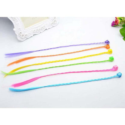 Set De 6 Mechas De Colores Trencitas Para El Cabello - Louicid