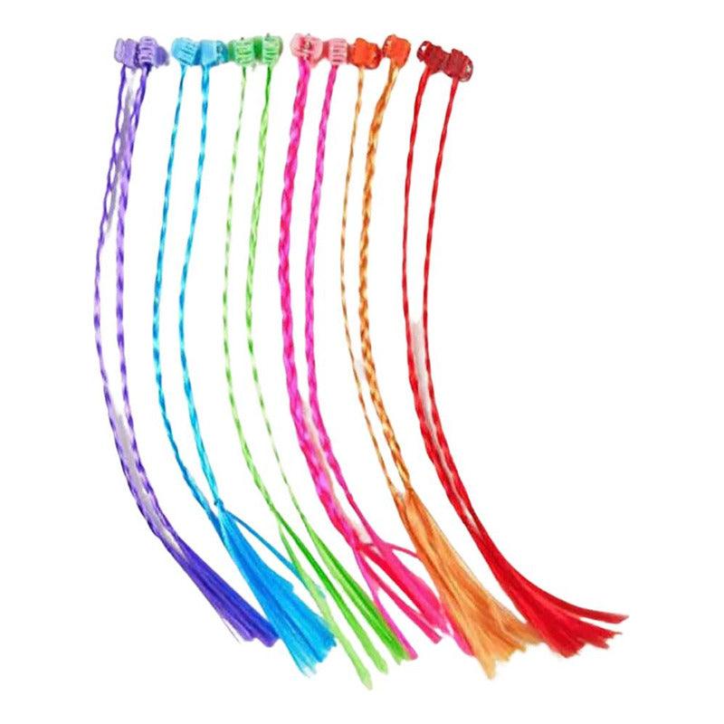 Set De 6 Mechas De Colores Trencitas Para El Cabello - Louicid