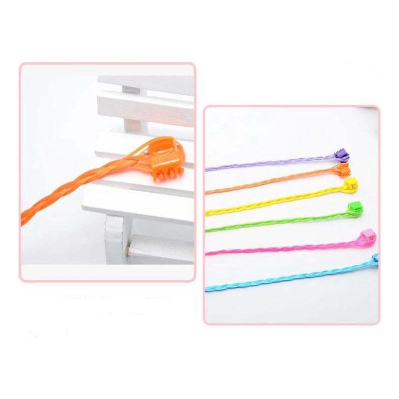 Set De 6 Mechas De Colores Trencitas Para El Cabello - Louicid