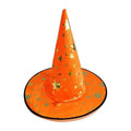 Sombrero De Bruja Estrella Gold Para Naranja Halloween Big Party - Louicid