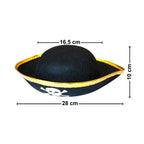 Sombrero Pirata 3 Puntas Niño Disfraz Halloween Medidas - Louicid