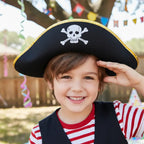 Sombrero Pirata 3 Puntas Niño Disfraz Halloween - Louicid