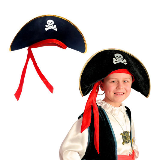Sombrero Pirata de Terciopelo 49cm - Louicid
