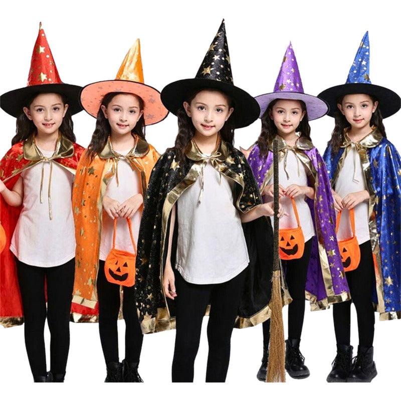 Sombreros De Bruja Estrella Gold Para Halloween Big Party Niñas - Louicid