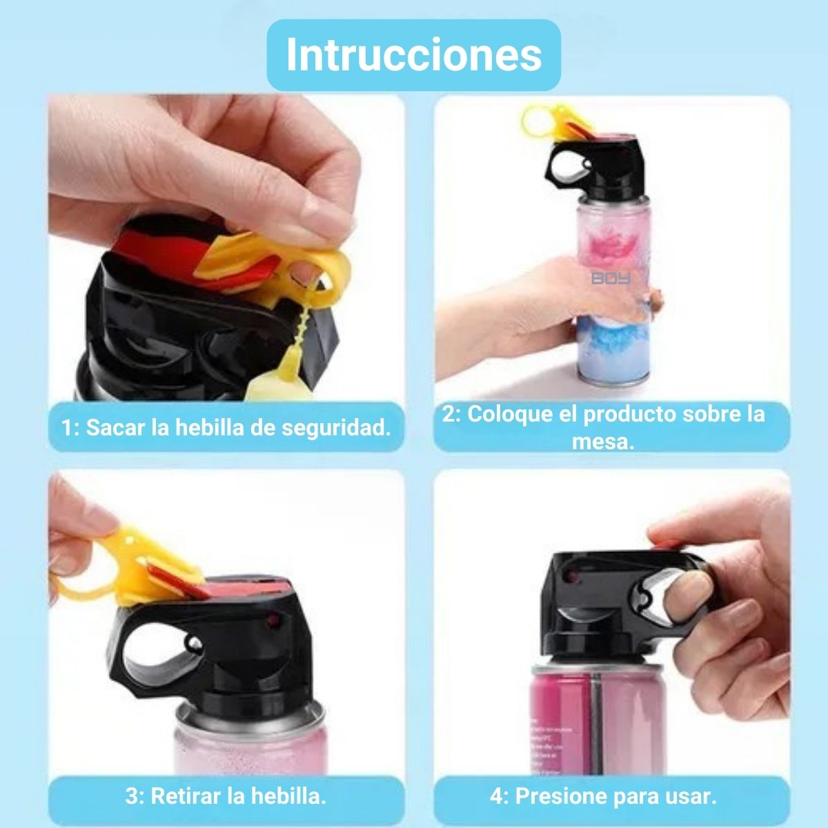 Spray Polvo Revelación De Género 100gr Celeste Instrucciones - Louicid
