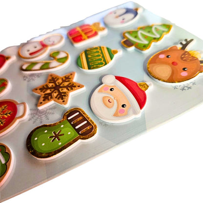 Sticker autoadhesivo Navideño Goma Eva Vision Lateral - Louicid