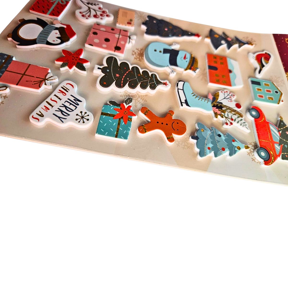 Sticker autoadhesivo Navideño Goma Eva Vista hortizontal - Louicid