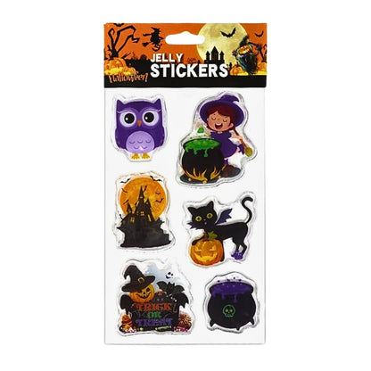 Stickers De Gel Halloween 6 Figuras Versión 8 - Louicid