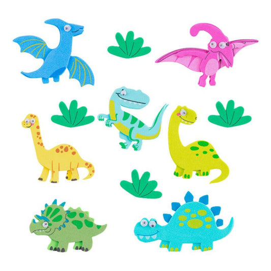 Stickers Figura Dinosaurios Goma Eva Autoadhesivos Art And Craft - Louicid
