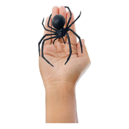 Araña Negra De 16cm Para Decoración Halloween - Louicid