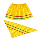 Traje Nortino Amarillo Niña 3 Piezas Falda y Pañuelo - Louicid