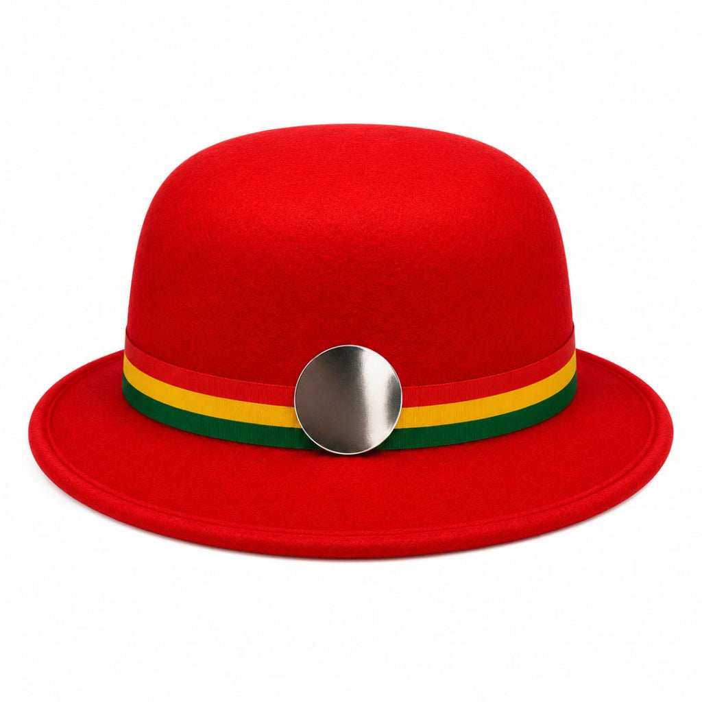 Traje Nortino Rojo Niña 3 Piezas Sombrero - Louicid