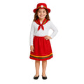 Traje Nortino Rojo Niña 3 Piezas - Louicid
