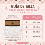 Traje Pascuense Niña Fiestas Patrias Guia de tallas - Louicid