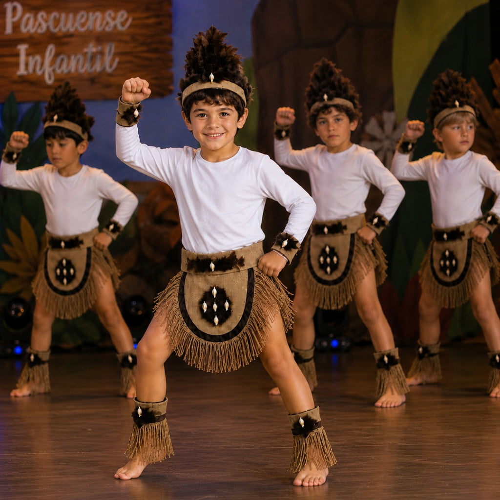 Traje Pascuense Niño Fiestas Patrias Actividades Escolares - Louicid