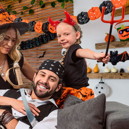 Tridente Diablo Plástico 51cm Halloween Familia - Louicid