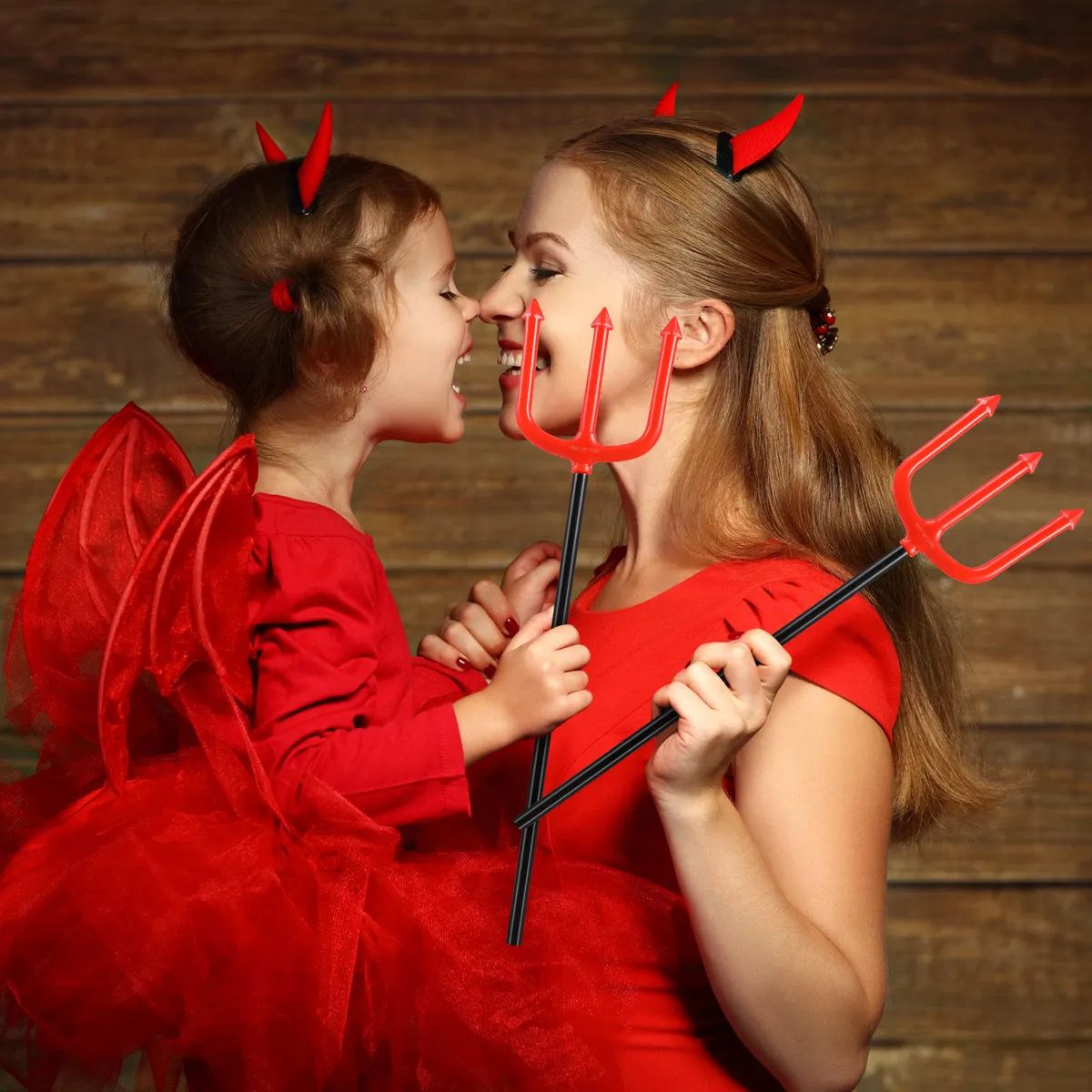 Tridente Diablo Plástico 51cm Halloween Madre Hija - Louicid