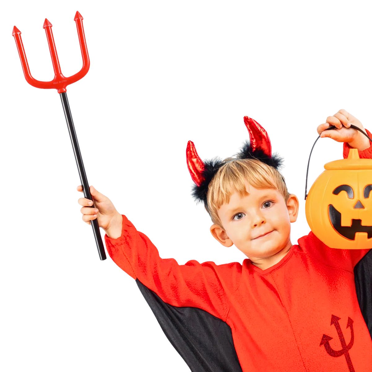 Tridente Diablo Plástico 51cm Halloween Niño - Louicid